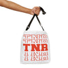 Stacked Text TNR Adjustable Tote Bag For Community Cat Advocates And Supporters