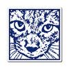 Block Print Cat Vinyl Magnet