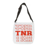 Stacked Text TNR Adjustable Tote Bag For Community Cat Advocates And Supporters