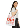 Stacked Text TNR Adjustable Tote Bag For Community Cat Advocates And Supporters