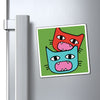 Feisty Tipped Ear Cats Vinyl Magnet