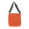 Orange Cat Tote Bag With Adjustable Strap