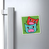 Feisty Tipped Ear Cats Vinyl Magnet