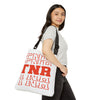 Stacked Text TNR Adjustable Tote Bag For Community Cat Advocates And Supporters